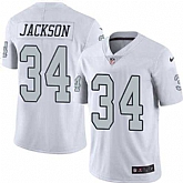 Nike Men & Women & Youth Raiders 34 Bo Jackson White Color Rush Limited Jersey,baseball caps,new era cap wholesale,wholesale hats